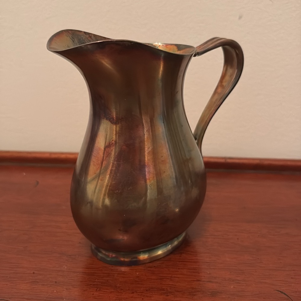 Vintage WW2 Reed & Barton Silver Soldered 3600 16oz USN Pitcher / Jug